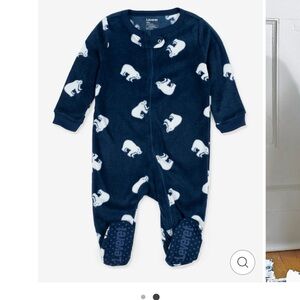 Leveret Navy Blue Kids One Piece Footie fleece. Brand new in packaging!